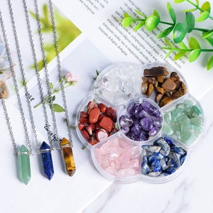 Wholesale Natural Crystals Healing <strong>Chakra</strong> and Reiki <strong>Stone</strong> Seven <strong>Chakra</strong> Energy <strong>Engraved</strong> Reiki <strong>Chakra</strong> Sets - Product Image 1