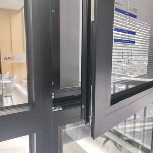 Fenêtres à triple vitrage à rupture de pont thermique AMJ NFRC Csa AS2047, vitrage isolant, ouverture vers l'intérieur, fenêtre en aluminium à bascule et à rotation - Product Image 2