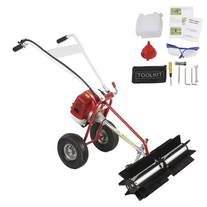 Hand-held Portable Gasoline Lawn Combing Machine Artificial Lawn Waste Cleaning Device Golf Course Sweeper