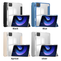 Housse de protection en cuir transparente à trois volets pour Xiaomi Redmi Pad 10.6 housse de protection intelligente pour Xiaomi pad6/pad6 pro