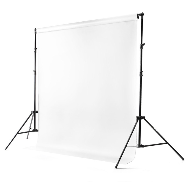 Pure White Infinity Vinyl Background 2.72x6m 510gsm Photography Background With Aluminum Roller Bar for Studio Photo Video