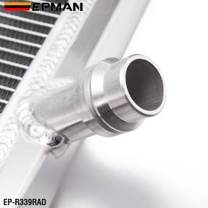 EPMAN-Radiador de refrigeración de 2 filas para VW Golf <span class=keywords><strong>GTi</strong></span>/MK5/A5 MT 06-10, de aluminio, doble núcleo, de carreras, de aluminio completo, de 2 filas, para VW <span class=keywords><strong>GTi</strong></span>/MK5/A5 MT 06-10, de la marca EPMAN - Product Image 5