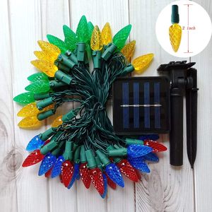 <span class=keywords><strong>Luces</strong></span> Solares <span class=keywords><strong>de</strong></span> Navidad C6 <span class=keywords><strong>de</strong></span> 17 pies con 50 LED, <span class=keywords><strong>Luces</strong></span> <span class=keywords><strong>de</strong></span> Cadena con Forma <span class=keywords><strong>de</strong></span> Fresa, 8 Modos <span class=keywords><strong>de</strong></span> Iluminación, Impermeables, Decorativas <span class=keywords><strong>para</strong></span> Jardín Exterior - Product Image 3