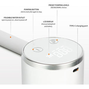 Pompe à eau portable automatique pliable de bureau rechargeable par USB pour bidon de 5 gallons – Vente en gros - Product Image 3