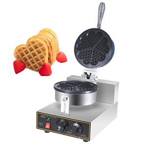 Macchina Elettrica Industriale <span class=keywords><strong>per</strong></span> <span class=keywords><strong>Waffle</strong></span> a Forma di Cuore Antiaderente con Timer, Vendita all'Ingrosso - Product Image 1