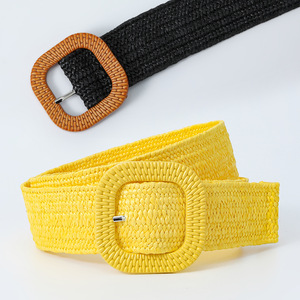 Mode été bohème <span class=keywords><strong>ceinture</strong></span> tressé ceintures <span class=keywords><strong>paille</strong></span> tissé <span class=keywords><strong>ceinture</strong></span> taille <span class=keywords><strong>ceinture</strong></span> - Product Image 3