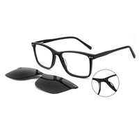 FEROCE-gafas de sol polarizadas magnéticas para hombre y mujer, lentes de sol con montura de acetato con Clip