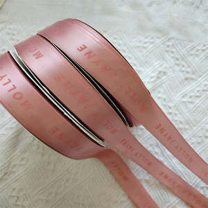 2025 Bestseller Maßgefertigtes Schwarzes UV-Doppelseitiges Grosgrain-Band mit Markenname, Logo, Buchstaben und Artwork-Aufdruck auf Satinband für Geschenke - Product Image 3