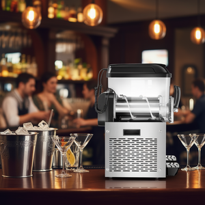 Machine à slush commerciale 16L à double réservoir en acier inoxydable, distributeur de boissons haute capacité pour margaritas, smoothies et boissons glacées - Product Image 2