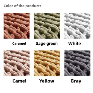 Plaid en chenille tricoté uni toutes saisons pour canapé, lit ou sieste, doux et confortable, <span class=keywords><strong>Teum</strong></span>, Vente chaude - Product Image 6