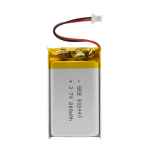 Small Rechargeable Lithium Polymer <strong>Battery</strong> 802035 802440 802540 803048 803450 803759 3.7v <strong>800mah</strong> <strong>Lipo</strong> <strong>Battery</strong> for GPS - Product Image 2