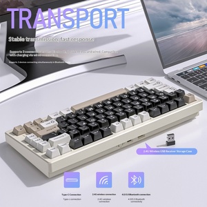 Teclado Mecánico <span class=keywords><strong>X75</strong></span> de Aluminio, Tamaño Completo, RGB, Inalámbrico 2.4Ghz, Hot-Swap, USB Tipo-<span class=keywords><strong>C</strong></span>, Programable, Anti-Ghosting, para Oficina - Product Image 4