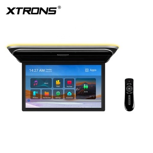 17.3 Inch Electric Motorized Android Car TV Auto Flip Down Monitor with FHD IPS Screen 4+64GB HD Input Built-in Speakers XTRONS - Product Image 2