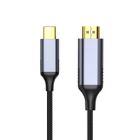 4K 60Hz USB C a HDMI Video Audio Cable trenzado para MacBook Pro y iPad Pro y Samsung series y más