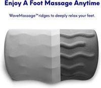 Repose-pieds ergonomique 2027 pour massage sous le bureau, design à crêtes, coussin en mousse à mémoire de forme pour le travail, la maison, les jeux, l'ordinateur, la chaise de bureau