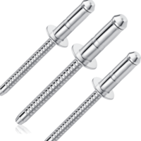 Rivets à tête ouverte en acier inoxydable, zingués, classe 51, rivets à tête CSK haute tension, conformes aux normes GB12618 et DIN7337