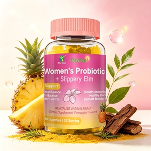 Wins Town Gummies Probiotiques à l'Orme Rouge pour Femmes, 60 Unités, Saveur Ananas, Complément Alimentaire Équilibrant, OEM ODM Étiquette Personnalisée - Product Image 1