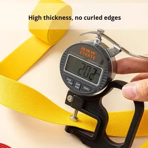 Banda elástica de sarga doble <span class=keywords><strong>Beige</strong></span>, pretina de goma gruesa plana de alta elasticidad, cuerda ancha, tela de encaje, accesorios de ropa para - Product Image 3