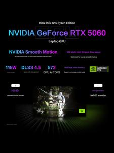 แล็ปท็อปรุ่นใหม่จาก Brank รุ่น Strix Xinrui หน่วยประมวลผล RTX5060แรม16GB พื้นที่เก็บข้อมูล1TB หน้าจอ2.5K รีเฟรชเรท300Hz ขนาด16นิ้วเล่นเกมได้อย่างเหนือชั้นพร้อมคีย์บอร์ดภาษาอังกฤษแบบสหรัฐฯรุ่น G16 2026การ์ดจอ RTX 5060มอบประสบการณ์การเล่นเกมที่ยอดเยี่ยม - Product Image 4