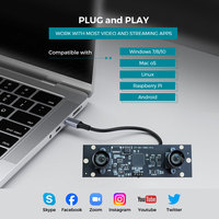Module de caméra binoculaire USB binoculaire à double objectif synchronisé même cadre qualité Ultra HD pour 3D VR allant 3840X1080P 30fps
