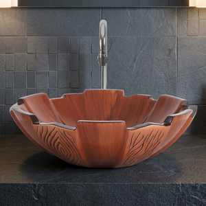 Lavabo de salle de bain en céramique de forme carrée avec un design moderne, écologique et résistant à l'eau - Product Image 3