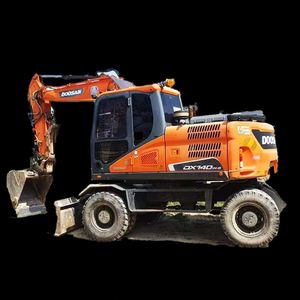 Excavatrices sur pneus Doosan DH140 DX140 d'occasion de bonne qualité, excavatrices coréennes Doosan d'occasion, pelle de 14 tonnes, matériel de construction - Product Image 1