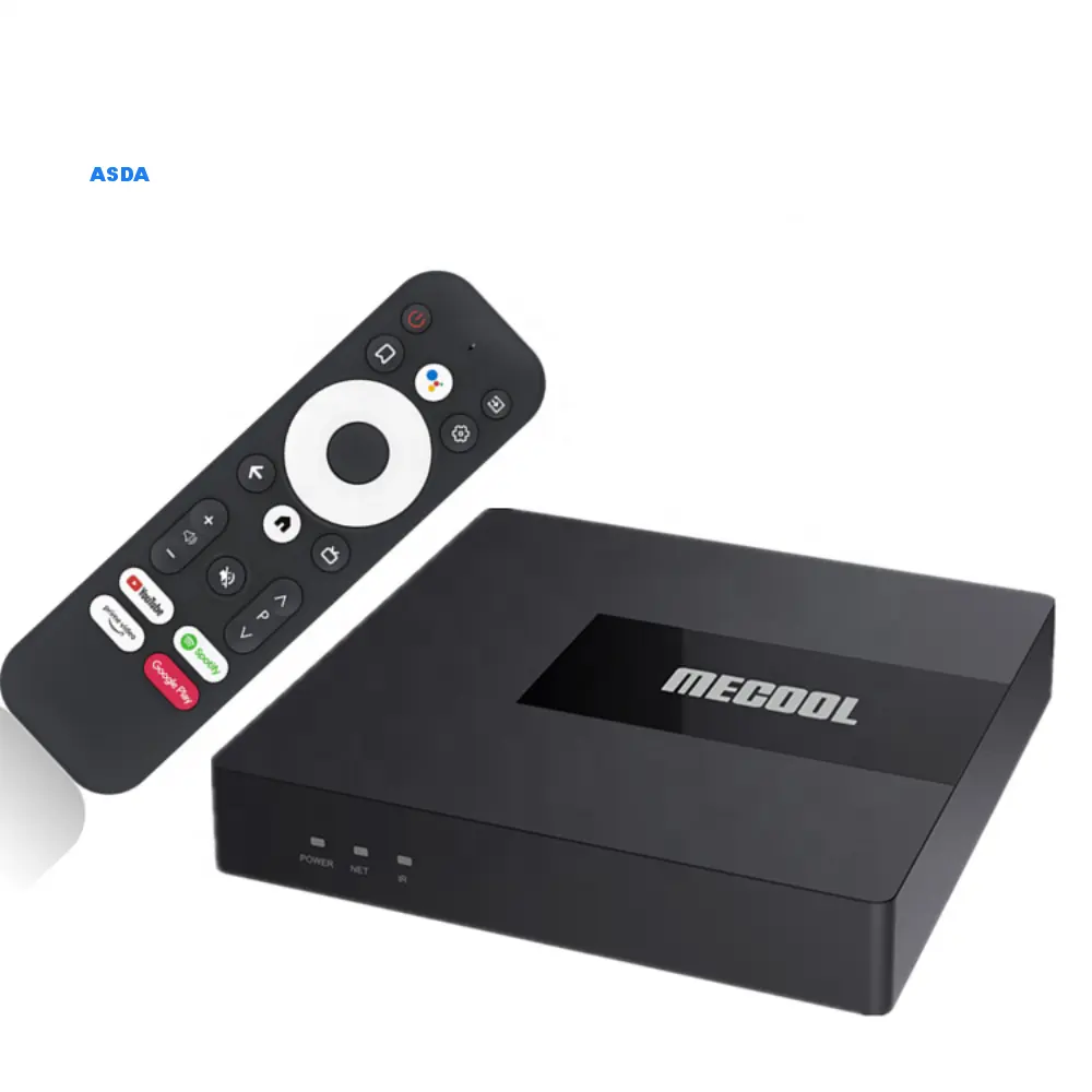Mecool KM7 Pro Androidtv Android 11 Tv Box S905Y4 2.4G/5Ghz Dual Wifi 4K 2Gb 16Gb Google Gecertificeerd Set Top Box KM7