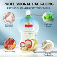 Wholesale Custom Printed Ergonomic Shape Baby Squeeze Pouch BPA Free Spout Bag for Infant Toddler Fruit Puree Food Packaging