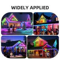 Éclairage de Façade DMX512 Adressable UCS2904 RGBW IP68 en Aluminium sur Rail DC24V WiFi APP 54 Scènes pour Usage Commercial Extérieur Certifié