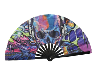 Haute qualité personnalisable A5 pliant bambou ventilateur de poche réfléchissant coloré à la main caractéristique fête de mariage/Club utiliser personnalisé - Product Image 5