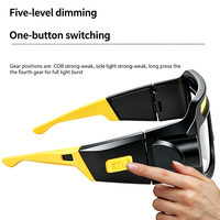 Lunettes LED rechargeables avec éclairage COB frontal, lunettes de sécurité de travail, lampe frontale pour la réparation automobile et la construction