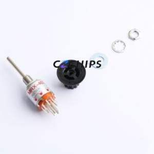 MRX402-A Rotary Switch Switch ( Number of Contacts / Poles: 2 )( Knob Shape: Cylindrical )( Pin Style: PC Pin ) - Product Image 1