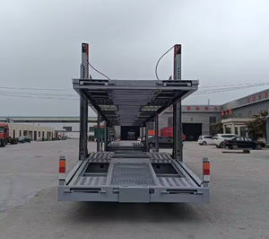 Remolque Portacoches Hidráulico Cerrado de Fábrica con Plataforma Elevadora para Transporte de Vehículos, Remolque para Camión - Product Image 4
