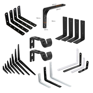 OEM ODM tcjh thương hiệu ISO chứng nhận kim loại dập thép không gỉ tấm kim loại chế tạo <span class=keywords><strong>L</strong></span> Kệ Khung Wall Mount kệ - Product Image 1