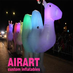 Costumes de chameau gonflables adultes de décoration d'événement de défilé espagnol avec l'éclairage de LED - Product Image 4