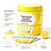 Poudre d'électrolytes OEM ODM, boisson solide saveur citron, supplément d'hydratation, récupération sportive, boost d'énergie, réhydratation, marque privée