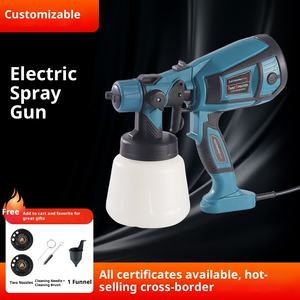 <span class=keywords><strong>Pistolet</strong></span> de pulvérisation électrique portatif 800W avec 2 buses en cuivre pour <span class=keywords><strong>peinture</strong></span>, sols, murs et voitures - Product Image 5