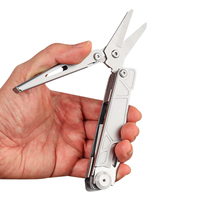 Outil multifonction portable de camping, couteau pliant, ciseaux, pinces, lime – robuste, tactique, de survie, avec verrou de sécurité de poche