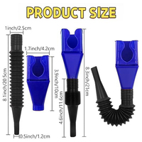 Kit d'entonnoir à huile pliable mains libres en PP souple, couleur personnalisée, avec taille sur mesure pour le remplissage et le vidage de carburant automobile