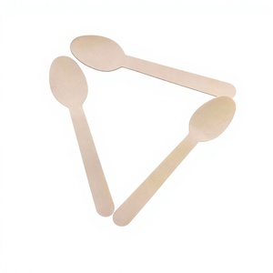 Vaisselle jetable écologique en bois 140 mm (biodégradable et recyclable) pour les restaurants de restauration rapide à emporter - Product Image 3
