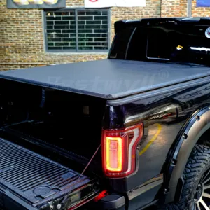 BESTWYLL Car Soft Rolling Pickup Soft Cover per camion Soft Roll Up Truck Bed Tonneau Cover Soft Roll Cover per Ford F150 RJ06