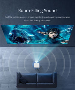 Projecteur intelligent Android OS LED DLP 1080P 230ANSI économique pour le <span class=keywords><strong>streaming</strong></span>, les jeux et le home cinéma - Product Image 5