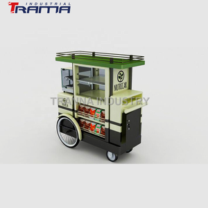 Glass Display showcase Burger Van Wooden <strong>Candy</strong> <strong>Cart</strong> Timber <strong>Candy</strong> <strong>Carts</strong> Wood Food <strong>Carts</strong> - Product Image 5