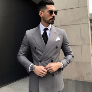 MOQ One Set Ropa de Hombre Azul 3 Piezas Trajes de Hombre Blazer Moda Slim Traje Chaqueta Traje de Un Solo Botón Abrigo Formal Suite para Hombre - Product Image 6