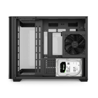 Boîtier de PC de jeu panoramique en verre incurvé AntarcChill Micro ATX, prend en charge le refroidissement liquide de 360 mm, 9 ventilateurs, châssis d'ordinateur de bureau