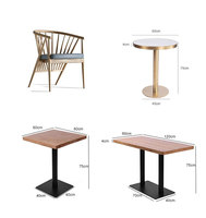 Ensemble de chaises de table à manger pour restaurant Mobilier moderne haut de gamme pour hôtel et restaurant