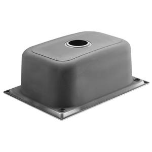 Fregadero de Cocina de Acero Inoxidable 304 Reforzado, Fregadero Grande de una Sola Tina con Acabado Cepillado, Lavabo Moldeado de una Pieza para Lavar Verduras - Product Image 3