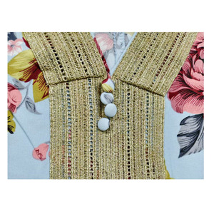 ชุดเดรสอบายะแบบหลวมสบายพิมพ์ลายสำหรับผู้หญิง ระบายอากาศได้ดี คุณภาพสูง สไตล์อิสลาม เรียบร้อย ขายดี ผลิตจากโพลีเอสเตอร์ คอวีทรงบอลลูน สไตล์ตุรกี - Product Image 3