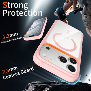 Nuova Custodia Trasparente <span class=keywords><strong>Rosa</strong></span> Carina per <span class=keywords><strong>iPhone</strong></span> 18 17 Pro Max per Donne e Ragazze, Antiurto, Anti-ingiallimento, Custodia Magnetica Personalizzata per Cellulare - Product Image 5