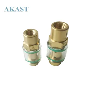 THJ One-Way Valve Transparent Check Valve With Thread G1/8" or 1/4" External-Thread For KAISHAN Screw Air Compressor